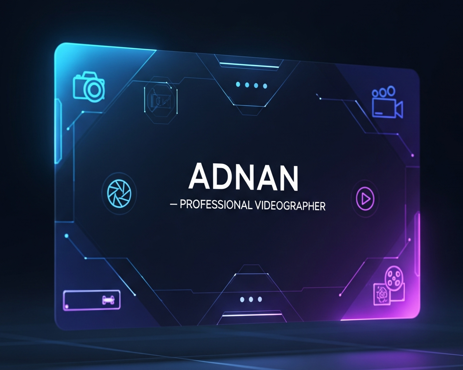 Adnan's Videographer E-Card